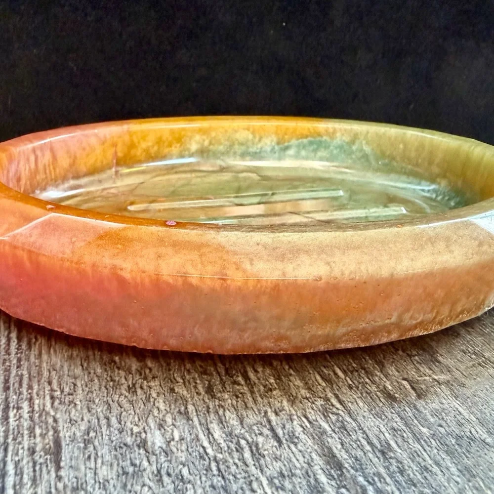 Multicolor Oval Soap Dish